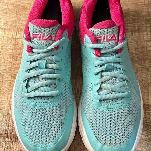 Fila Women's Sneaker Blue and Pink - Size 5 - Picture 3 of 8